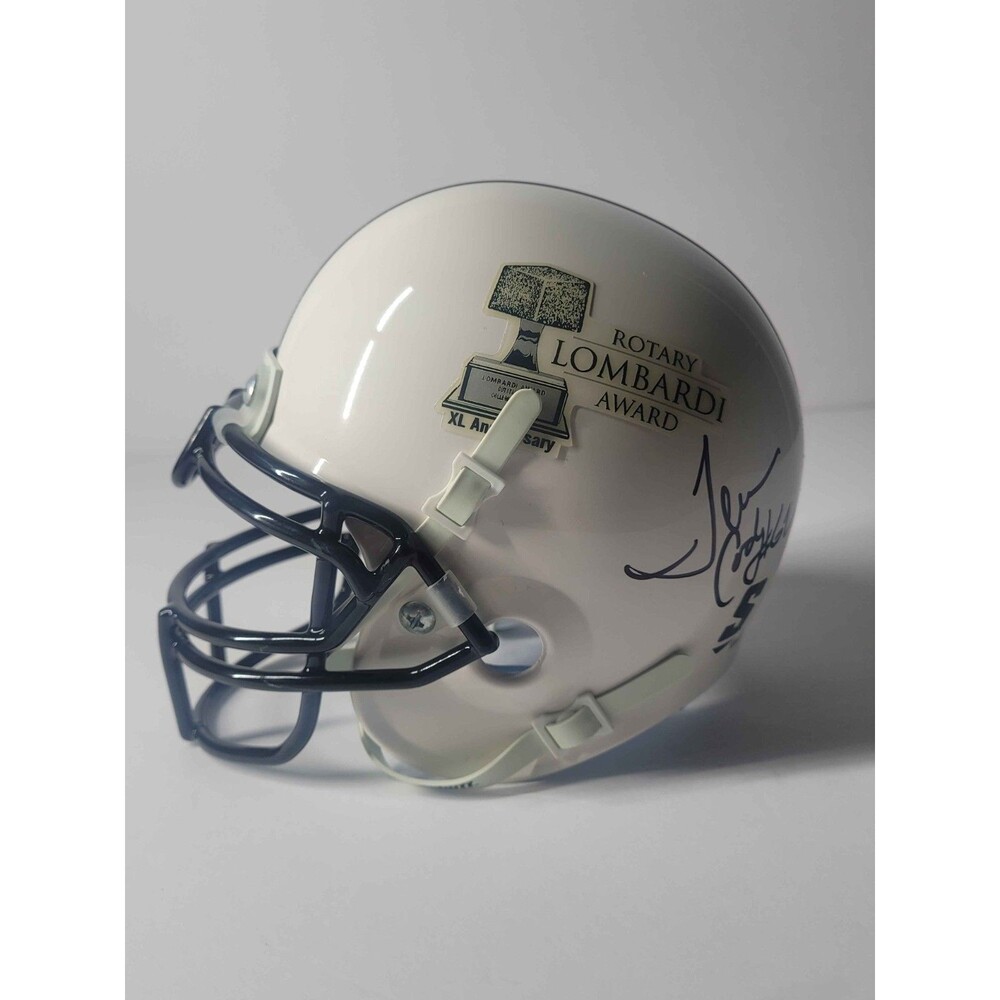 Ndamukong Suh & Terrence Cody+ Signed Rotary Lombardi Award 40th Anv Mini Helmet